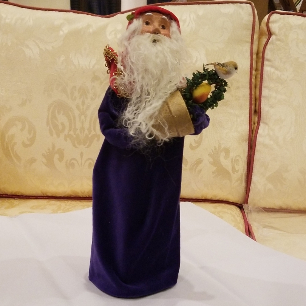 Byers Choice, partridge pear santa,